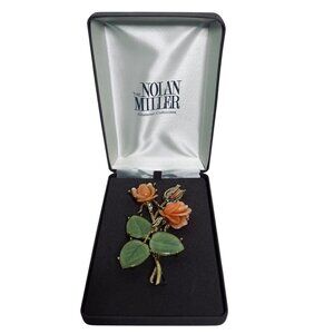 Vintage The Nolan Miller Glamor Collection Large Ann Margaret Rose Brooch (5957)